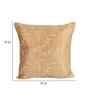 Brown Jacquard Flower Printed 16X16 Inches 2Pcs Cushion Covers