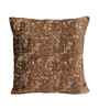 Brown Jacquard Glitter Printed 16X16 Inches 2Pcs Cushion Covers