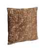 Brown Jacquard Glitter Printed 16X16 Inches 2Pcs Cushion Covers