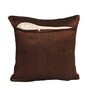 Brown Jacquard Glitter Printed 16X16 Inches 2Pcs Cushion Covers