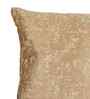 Brown Jacquard Flower Printed 16X16 Inches 2Pcs Cushion Covers