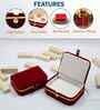 Pack of 6 Velvet Jewellery Necklace Organiser Box