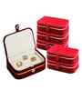 Pack of 6 Velvet Jewellery Necklace Organiser Box