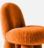 Velvet Kids Chair In Orange Colour Velvet Kids Chair In Orange Colour