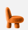Velvet Kids Chair In Orange Colour Velvet Kids Chair In Orange Colour