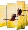 Sky Multicolour MDF Wildlife Art Panel Set of 5