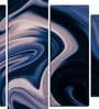 Velvet Laminated Fractal Art Set of 5 Wall Panels
