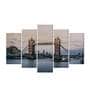 Velvet Laminated London Bridge Set of 5 Wall Art Panels