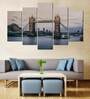 Velvet Laminated London Bridge Set of 5 Wall Art Panels