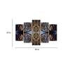 Velvet Laminated "Modern Art" Set of 5 Wall Art Panels