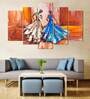 Velvet Laminated Modern Women Art Set of 5 Wall Art Panels