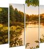 Velvet Laminated Nature Landscape Art Set of 5 Wall Art Panels