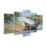 Bad Cleverness Multicolour MDF Landscape Art Panel Set of 5