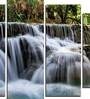 Velvet Laminated Beautiful Waterfall Set of 5 Wall Art Panels