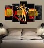 Velvet Laminated Figurative Art Set of 5 Wall Art Panels