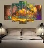 Velvet Laminated Nature's Art Set of 5 Wall Art Panels