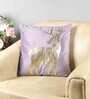 Velvet Multicolour 16 x 16 Inch Cushion Cover (Set of 1)