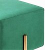 Velvet Poufee in Green Colour Velvet Poufee in Green Colour