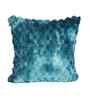 Blue Velvet Rabit Hair Feel 16X16 Inches 2Pcs Cushion Covers
