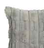 Grey Velvet Rabit Hair Feel 16X16 Inches 2Pcs Cushion Covers