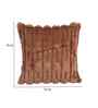 Brown Velvet Rabit Hair Feel 16X16 Inches 2Pcs Cushion Covers