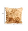 Brown Velvet Rabit Hair Feel 16X16 Inches 2Pcs Cushion Covers