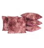 Pink Velvet Rabit Hair Feel 16X16 Inches 5Pcs Cushion Covers