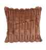 Brown Velvet Rabit Hair Feel 16X16 Inches 5Pcs Cushion Covers