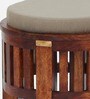 Venetia Sheesham Wood Seating Stool In Scratch Resistant Honey Oak Finish