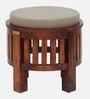 Venetia Sheesham Wood Seating Stool In Scratch Resistant Honey Oak Finish