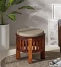 Venetia Sheesham Wood Seating Stool In Scratch Resistant Honey Oak Finish