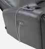 Venezia Leather Motorised 1 Seater Recliner In Grey Color