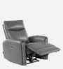 Venezia Leather Motorised 1 Seater Recliner In Grey Color