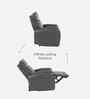 Venezia Leather Motorised 1 Seater Recliner In Grey Color