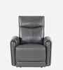 Venezia Leather Motorised 1 Seater Recliner In Grey Color
