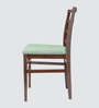 Venezia Solid Wood Dining Chair in Light Green Colour Set of 2