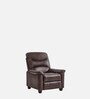 Venice Fabric Manual 1 Seater Recliner In Brown Colour