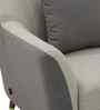 Venice Italian Fabric 1 Seater Sofa In Grey Color