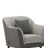 Venice Italian Fabric 1 Seater Sofa In Grey Color