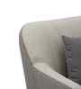 Venice Italian Fabric 1 Seater Sofa In Grey Color