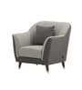 Venice Italian Fabric 2 Seater Sofa In Grey Color