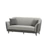 Venice Italian Fabric 3 Seater Sofa In Grey Color