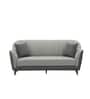 Venice Italian Fabric 3 Seater Sofa In Grey Color