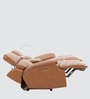 Venice Half Leather 2 Seater Motorized Recliner With Adjustable Power Headrest & Footrest In Brown Color