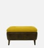 Venni Fabric Ottoman in Walnut & Yellow Colour With Storage