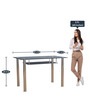 Vento 4 Seater Dining Table in Black Colour