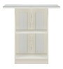 Vento Bar Cabinet with Counter in White Colour