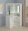 Vento Bar Cabinet with Counter in White Colour