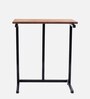 Vento Metal C-Shape End Table in Brown & Black Finish