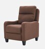 Ventor Fabric Manual 1 Seater Recliner In Tan Colour